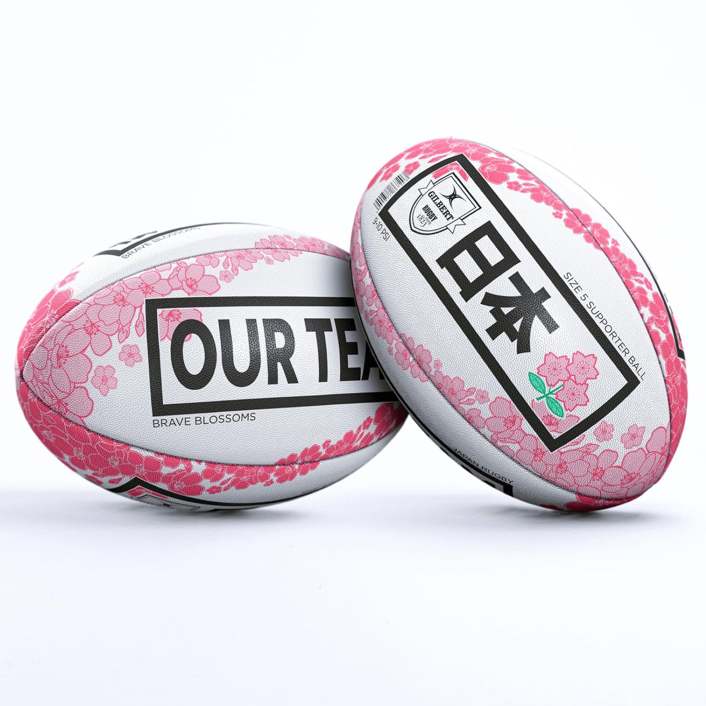 Gilbert Japan Supporter Rugby Ball, Size 5