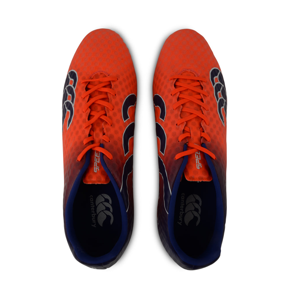 Canterbury Speed Elite 6 Stud Rugby Boots, Purple/Orange
