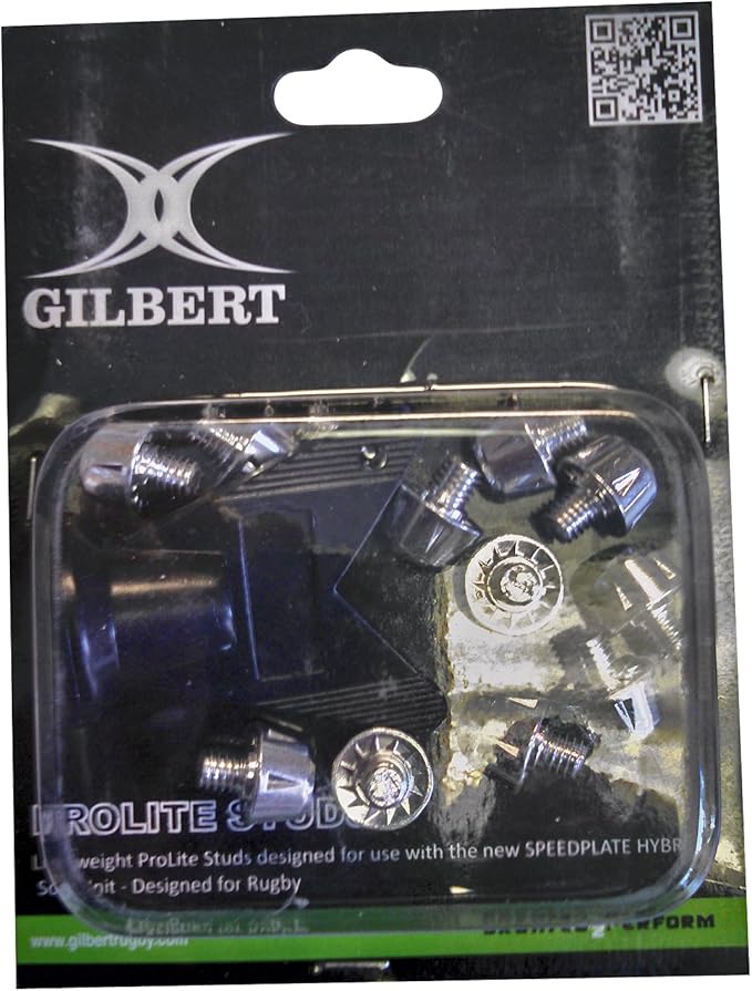 Gilbert Replacement ProLite Rugby Studs, pack of 12
