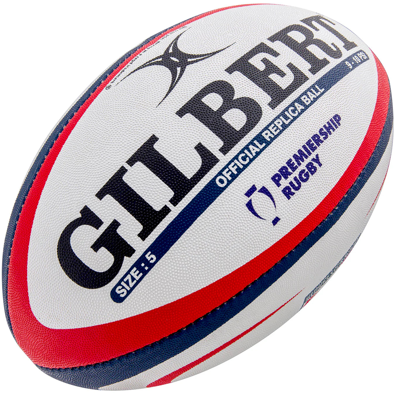 Gilbert Gloucester Rugby Replica Ball, SIze 5