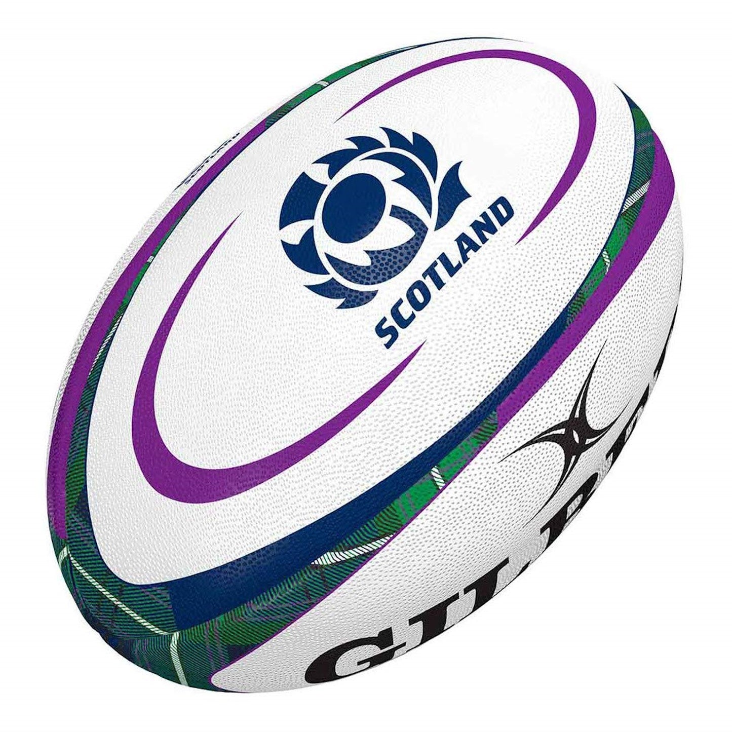 Gilbert Scotland Rugby Tartan Replica Ball - Size 5