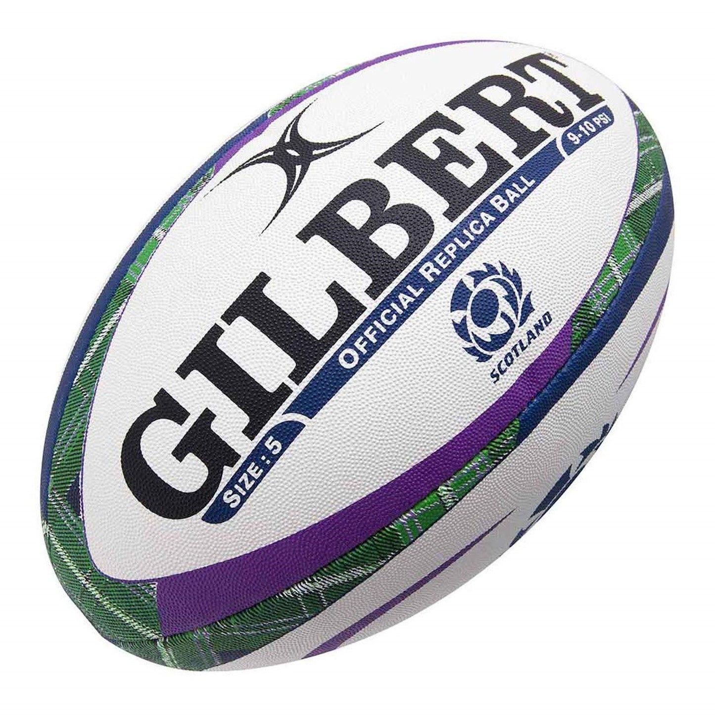 Gilbert Scotland Rugby Tartan Replica Ball - Size 5