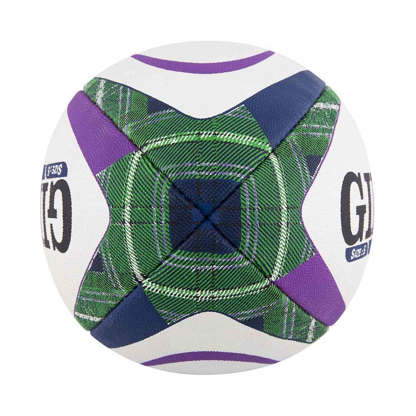 Gilbert Scotland Rugby Tartan Replica Ball - Size 5