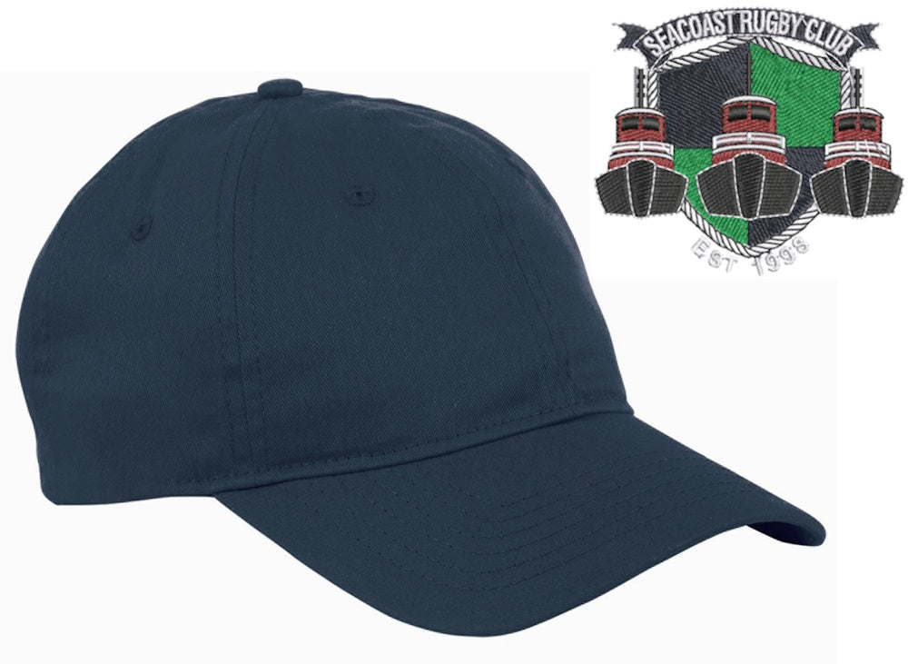 Seacoast Rugby Club Big Accessories 6-Panel Twill Unstructured Cap, Navy