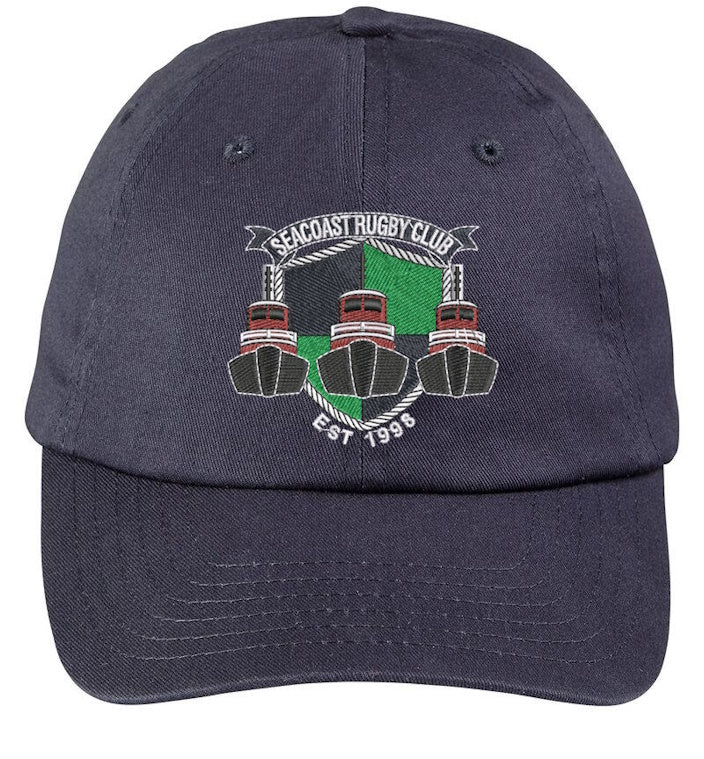 Seacoast Rugby Club Big Accessories 6-Panel Twill Unstructured Cap, Navy
