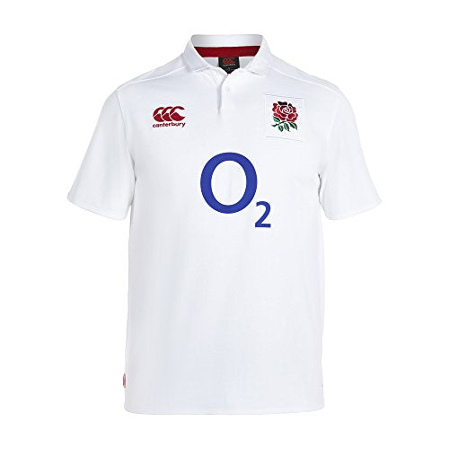 Canterbury England Rugby Home Classic Short Sleeve Jersey - White