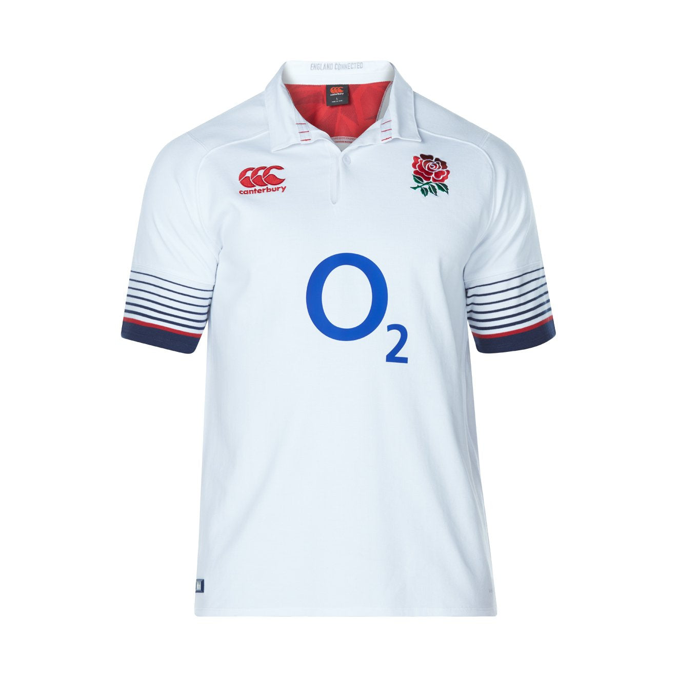 Canterbury England Rugby Home Classic Vapodri Short Sleeve Jersey - White