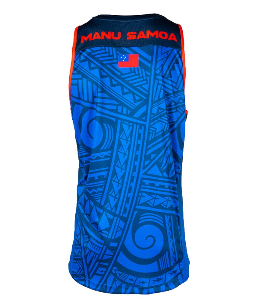 BLK Samoa Rugby Training Singlet