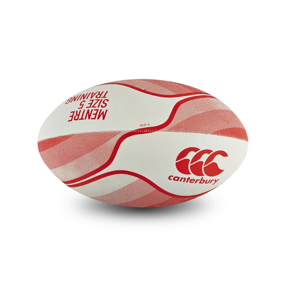 Canterbury Mentre Flag Red Training Rugby Ball , Size 5