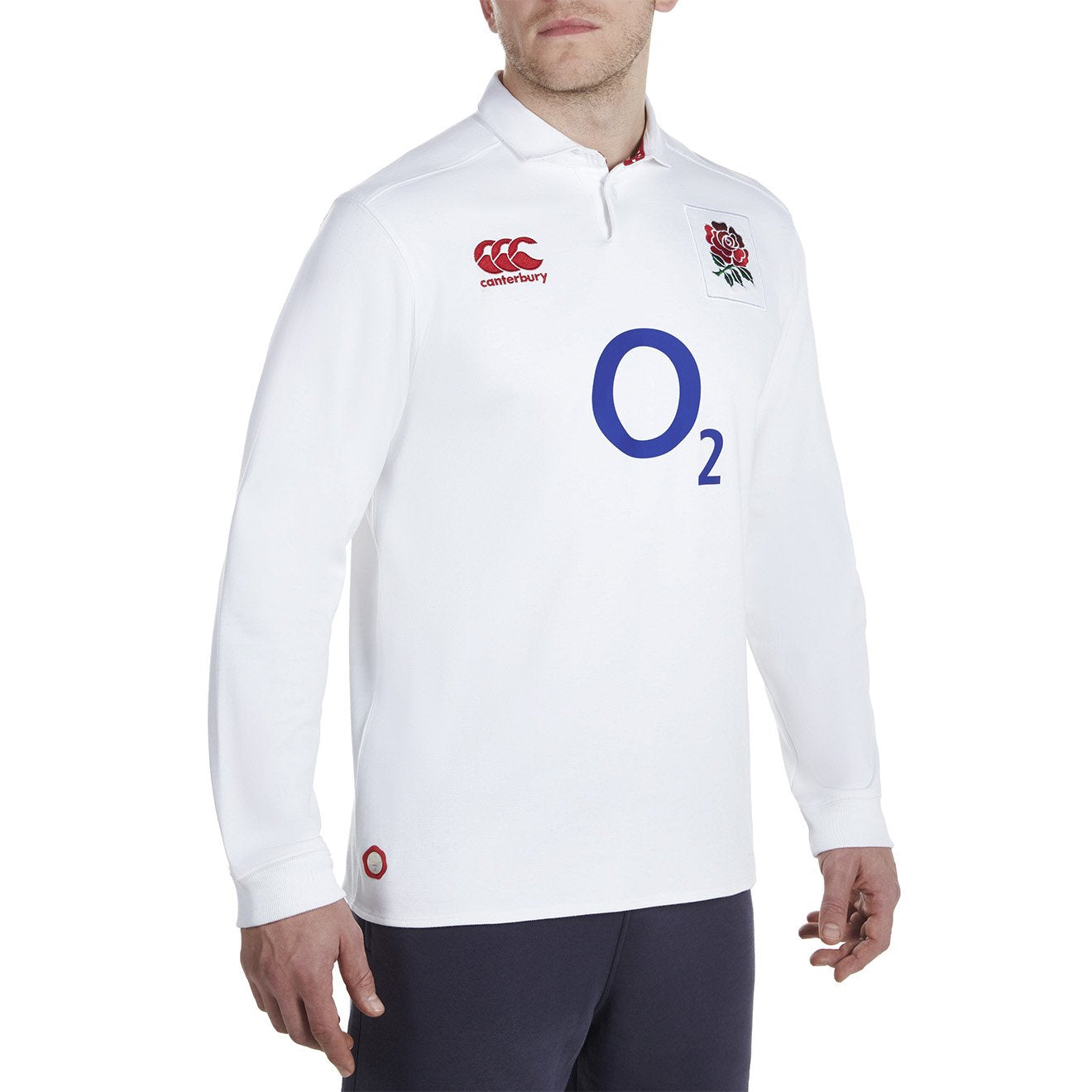 Canterbury England Rugby Home Classic Long Sleeve Jersey - White