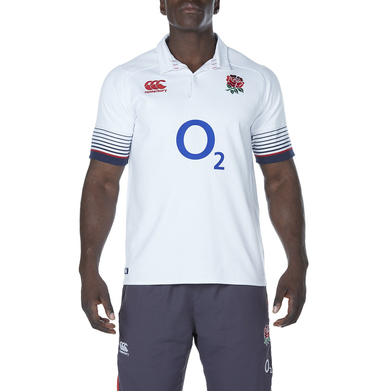 Canterbury England Rugby Home Classic Vapodri Short Sleeve Jersey - White