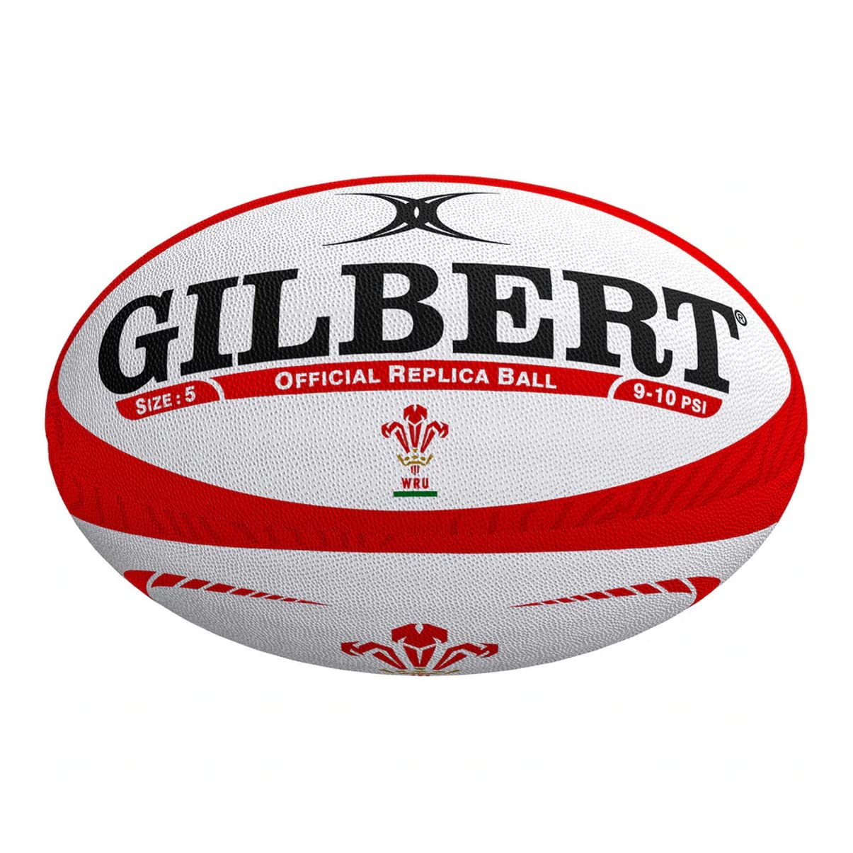 Gilbert Wales '20 Replica Rugby Ball, Size 5