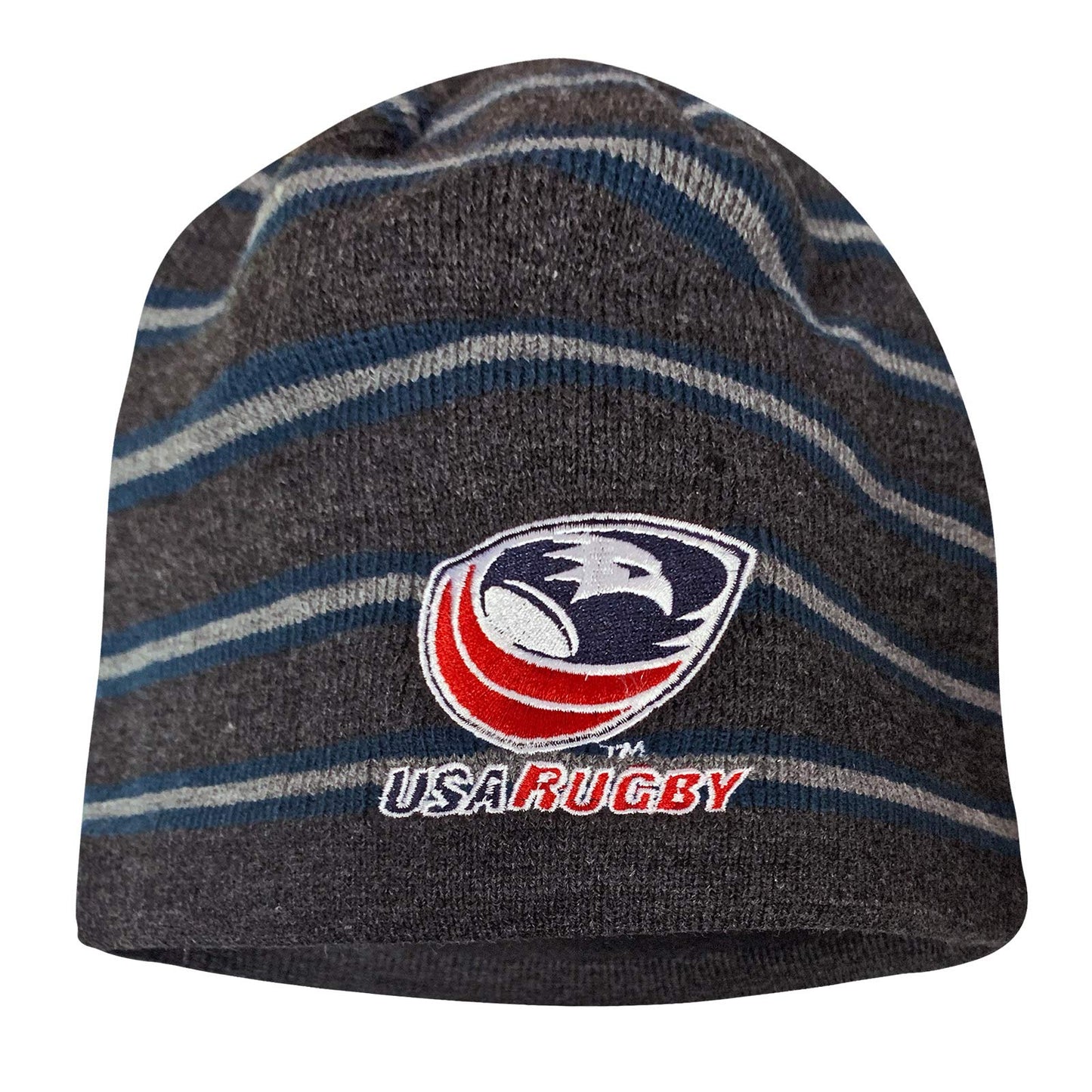 Canterbury USA Rugby Acrylic Fleece Beanie, Grey/Navy