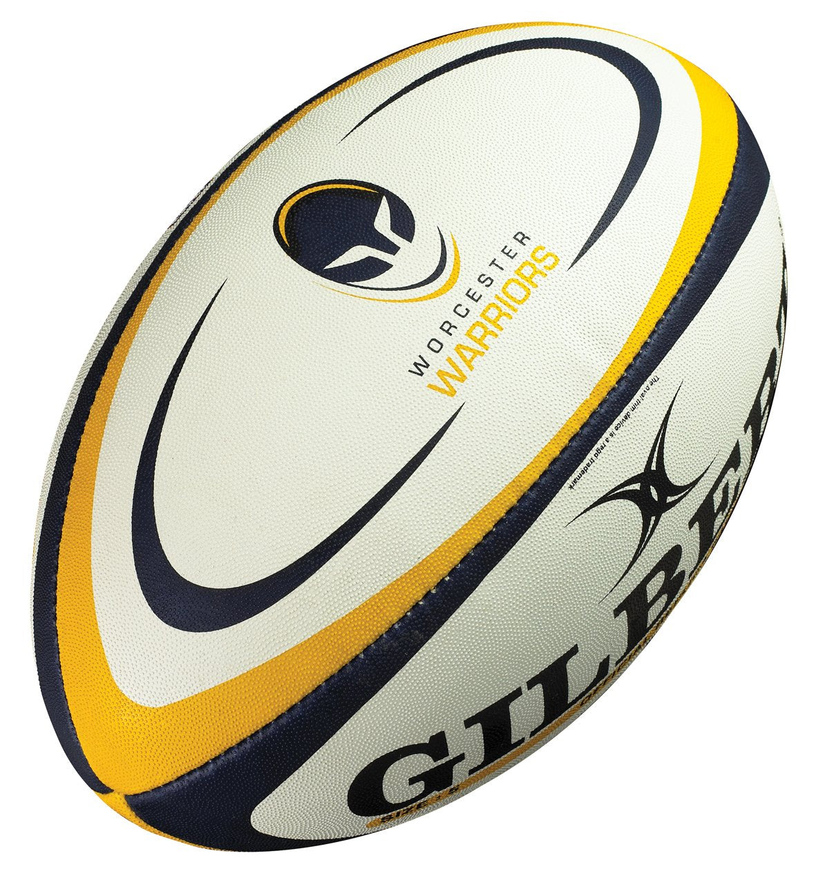 Gilbert Worcester Warriors Replica Rugby Ball, Size 5