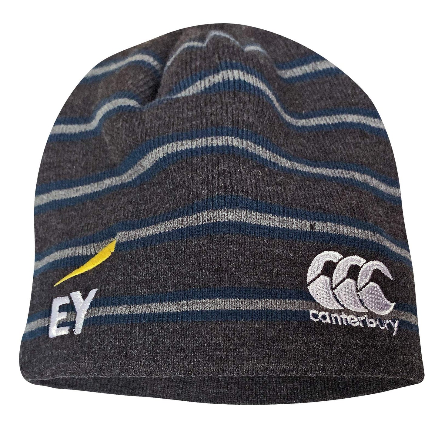 Canterbury USA Rugby Acrylic Fleece Beanie, Grey/Navy