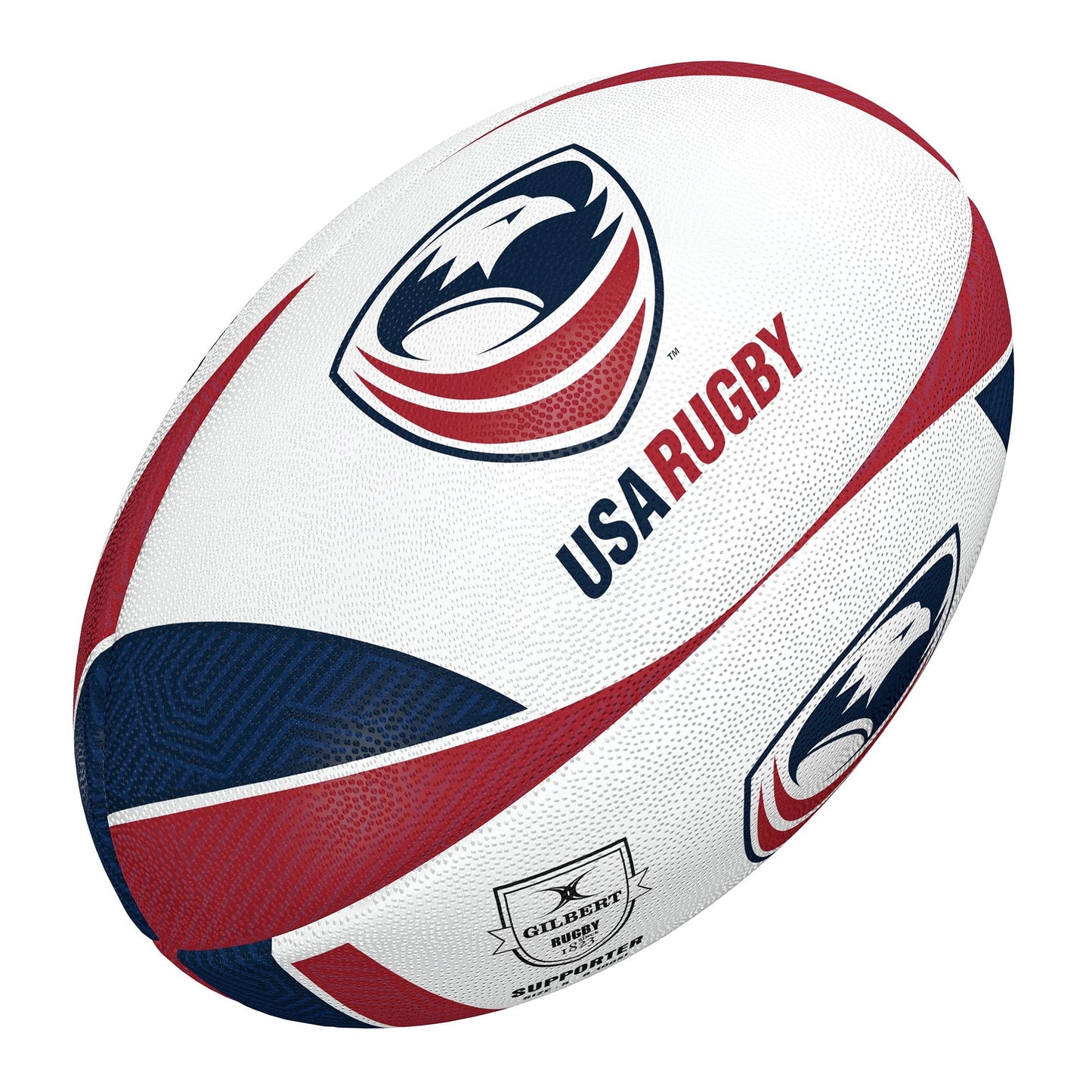 Gilbert USAR '20 Supporter Rugby Ball, Size 5