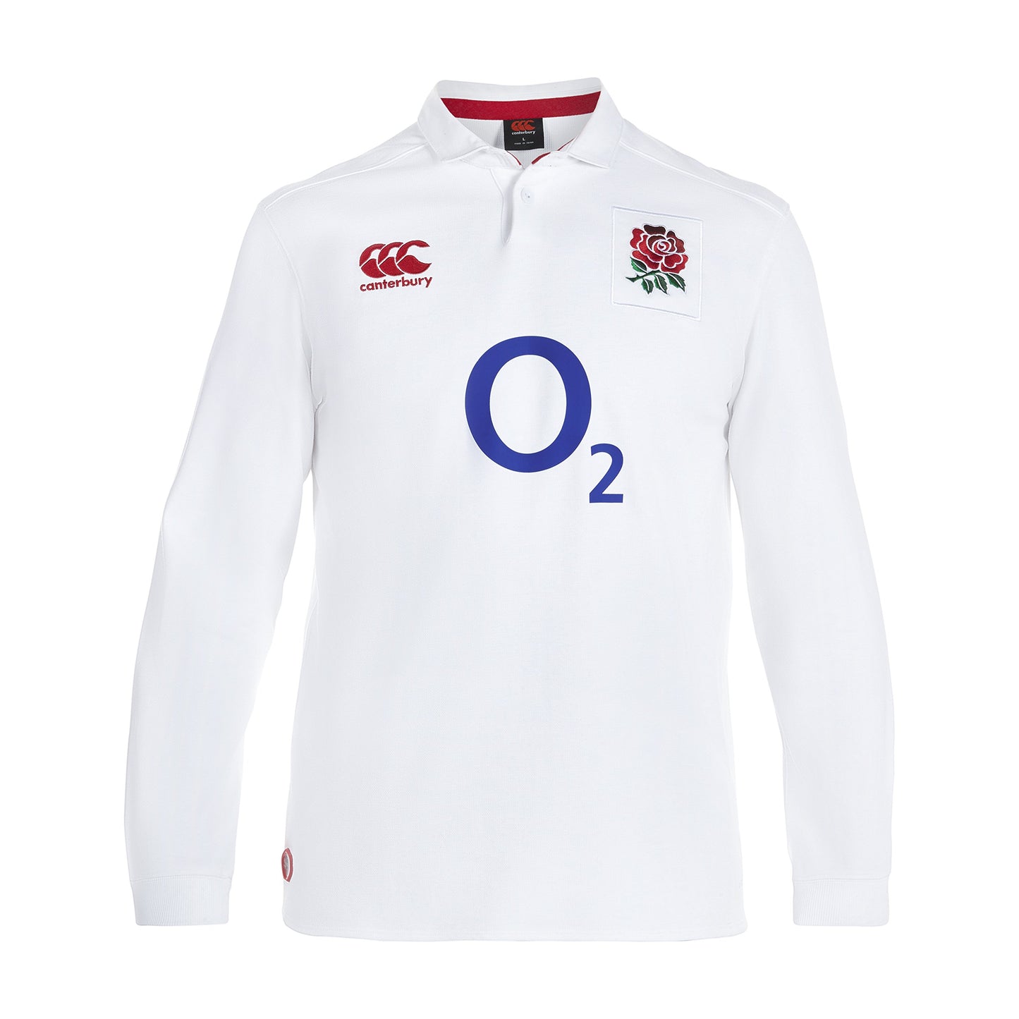 Canterbury England Rugby Home Classic Long Sleeve Jersey - White