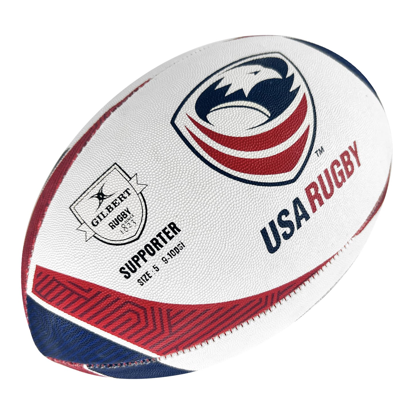 Gilbert USAR '20 Supporter Rugby Ball, Size 5