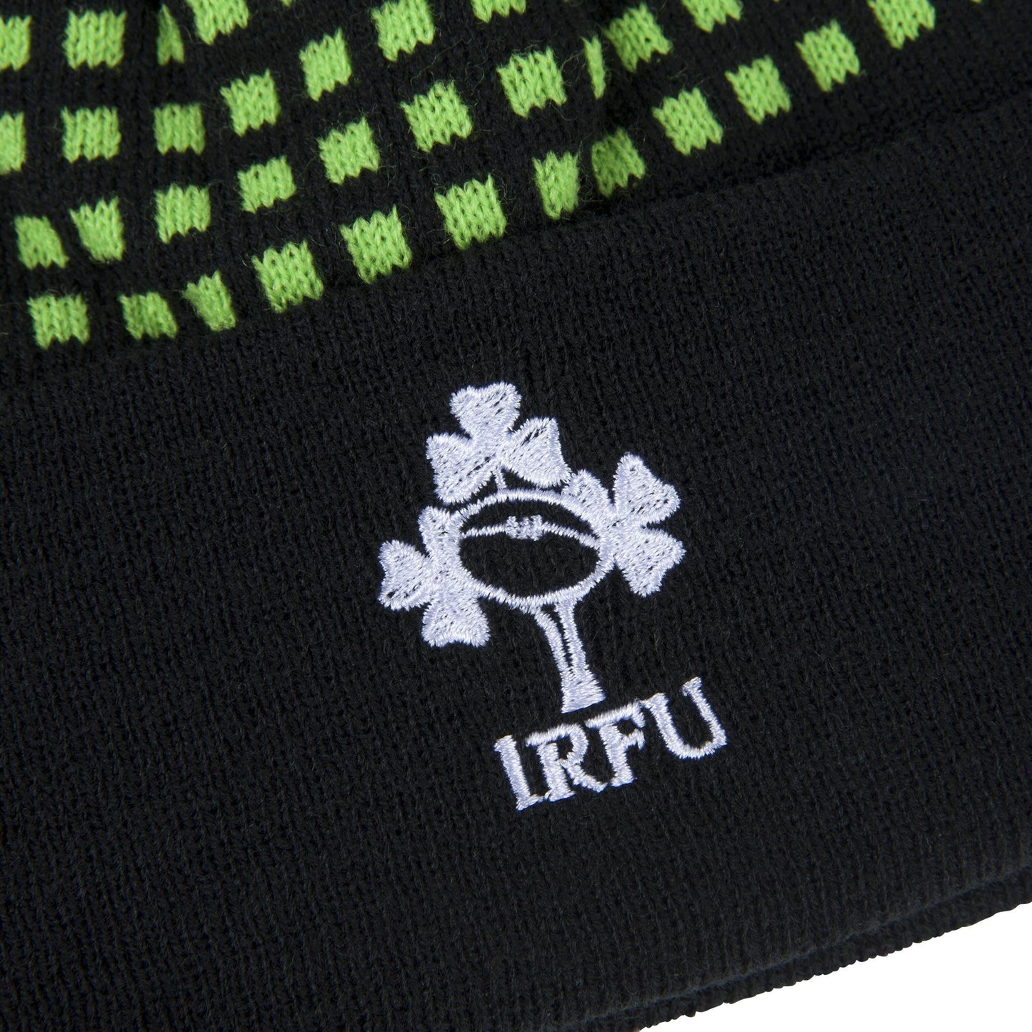 Canterbury Ireland Rugby Acrylic Bobble Beanie, Tap Shoe
