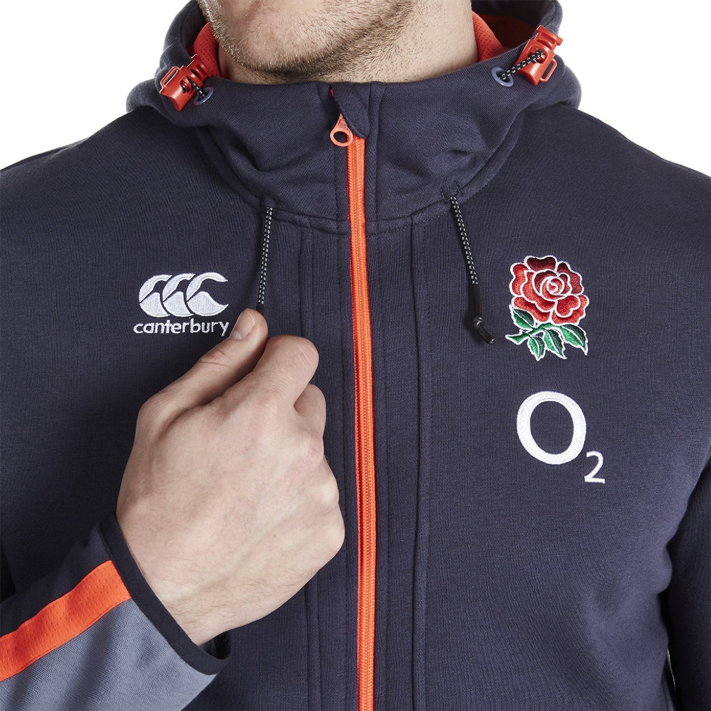 Canterbury England Training Full Zip Hoody, Graphite
