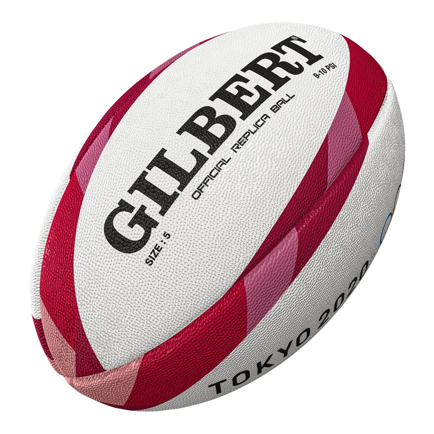 Gilbert Tokyo 2020 Olympics Replica Rugby Ball, Size 5 - GREAT FOR TRAINING