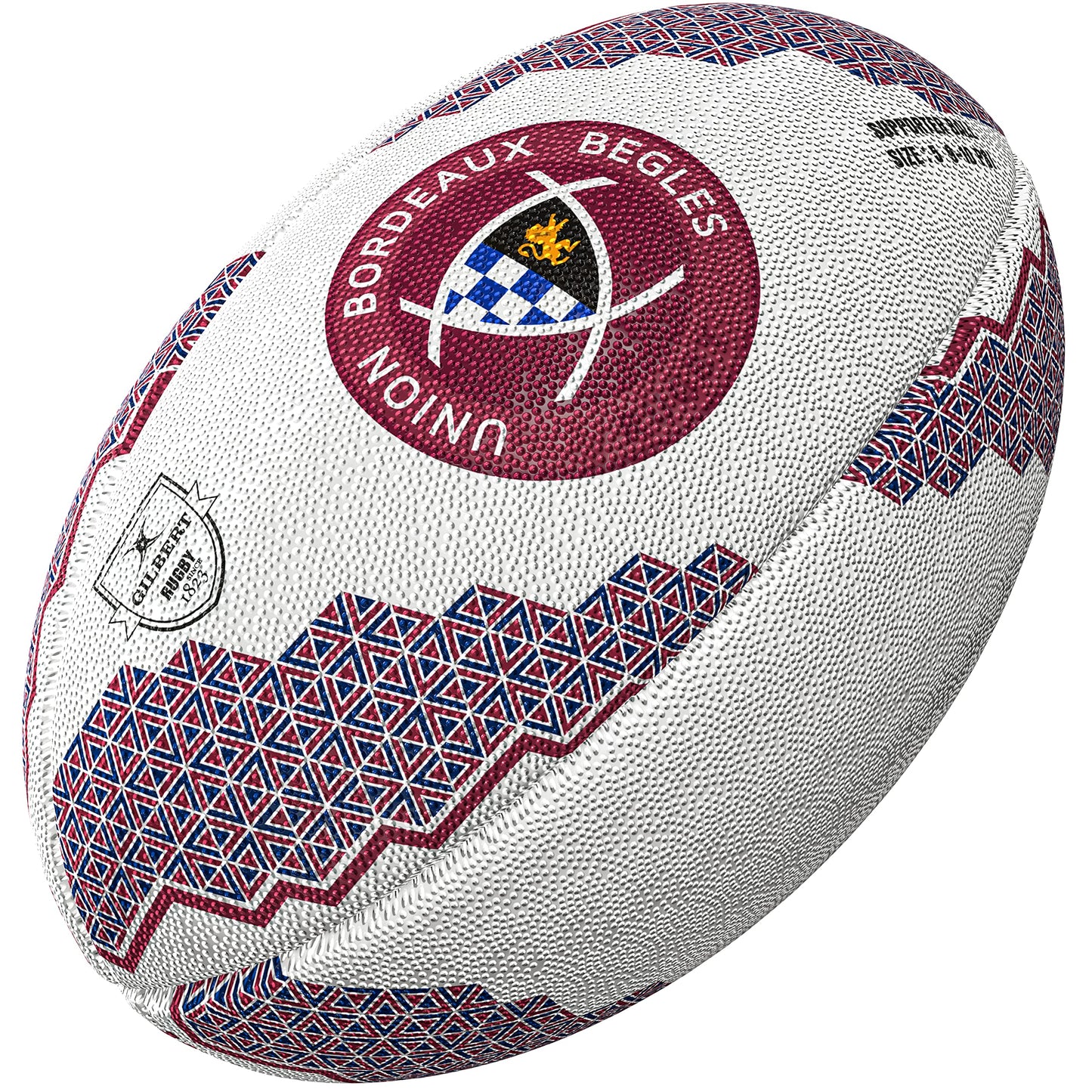 Gilbert Bordeaux Begles Supporter Rugby Ball, Size 5