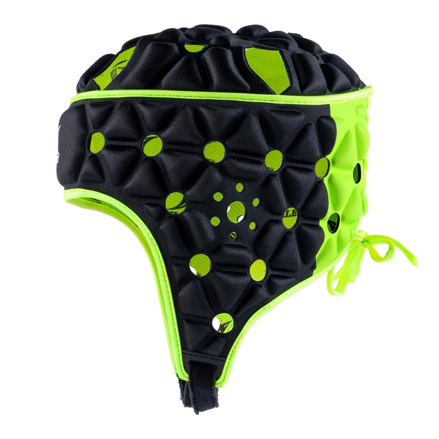 Gilbert Air Rugby Headguard, Black/Green