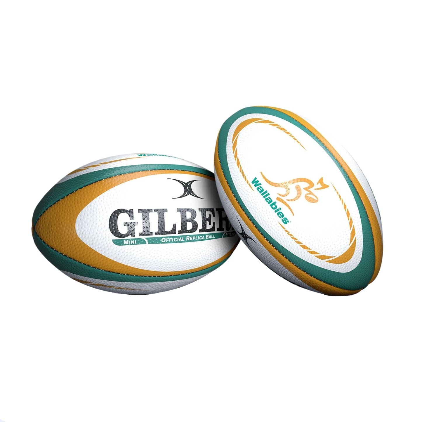 Gilbert Australia Replica Mini Rugby Ball, Size 1