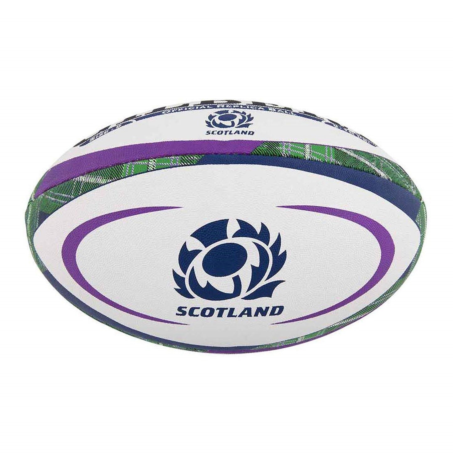 Gilbert Scotland Rugby Tartan Replica Ball - Size 5