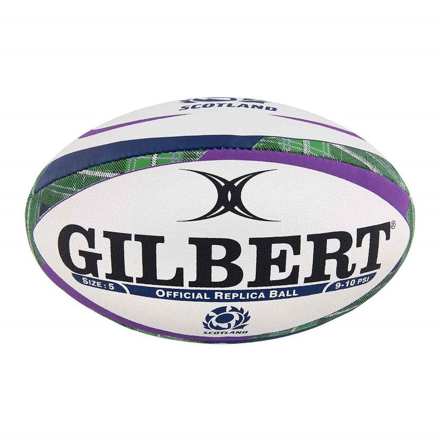 Gilbert Scotland Rugby Tartan Replica Ball - Size 5