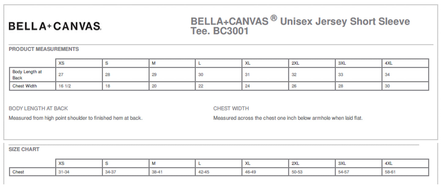 Seacoast Rugby BELLA+CANVAS ® Unisex Jersey Short Sleeve Tee
