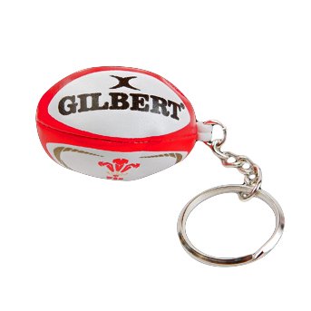 Gilbert Wales Rugby Ball Keyring