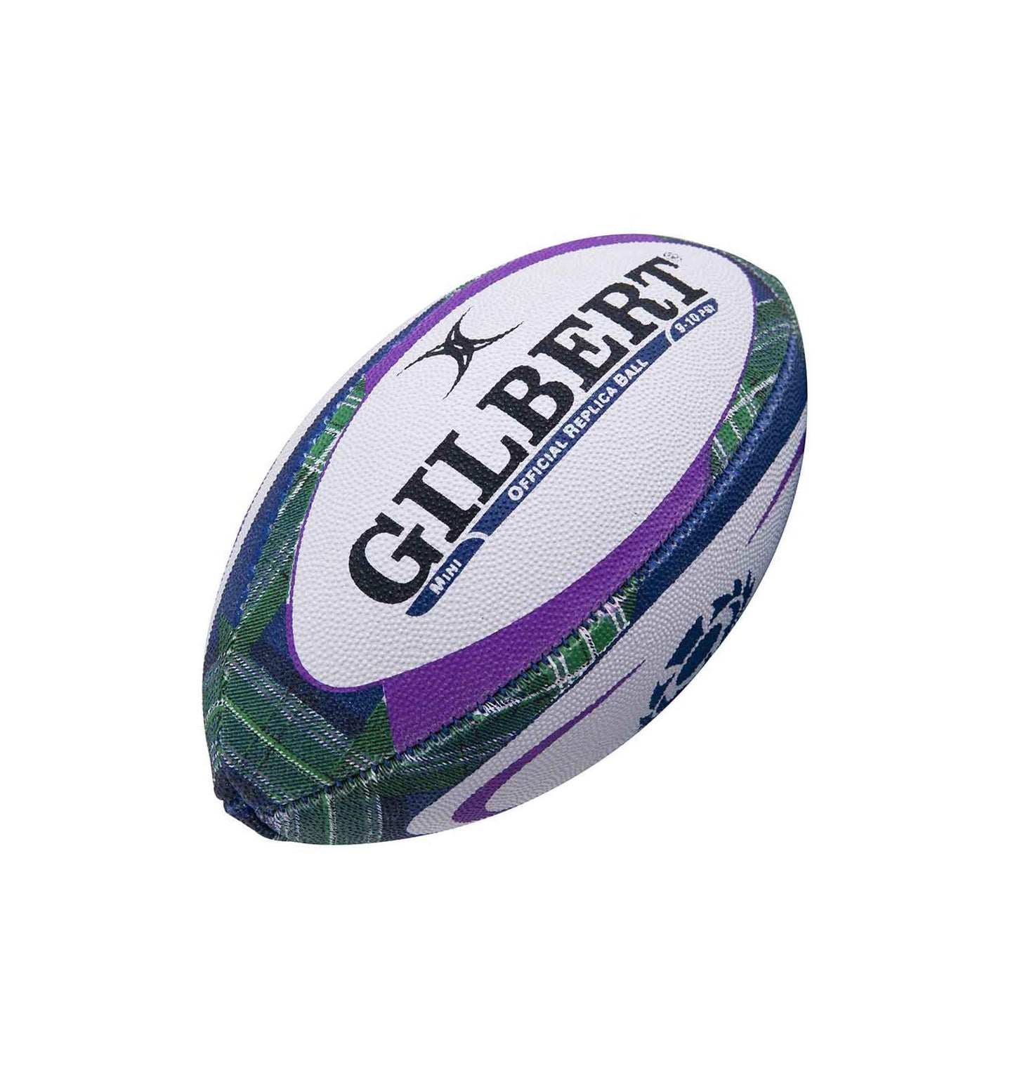 Gilbert Scotland Replica Tartan Mini Rugby Ball, Size 1