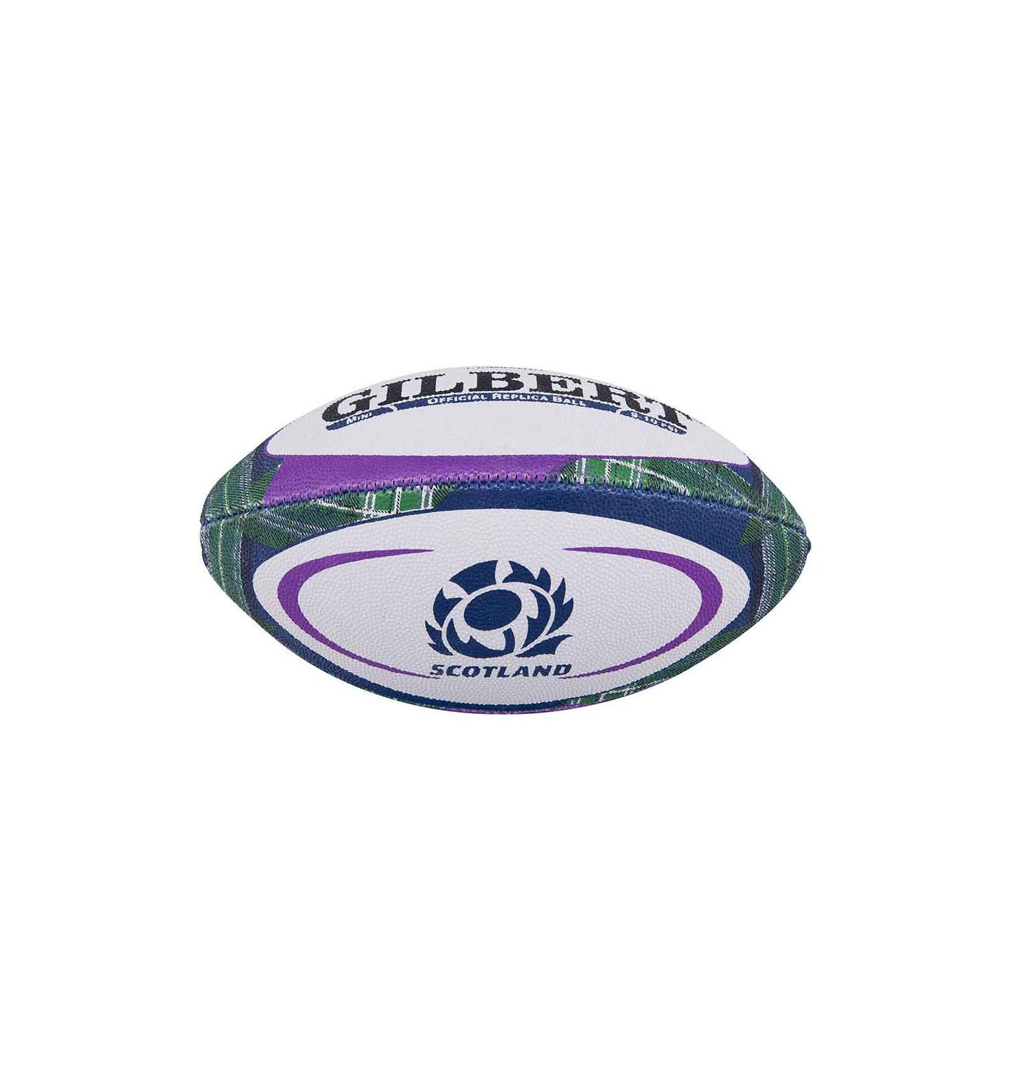 Gilbert Scotland Replica Tartan Mini Rugby Ball, Size 1