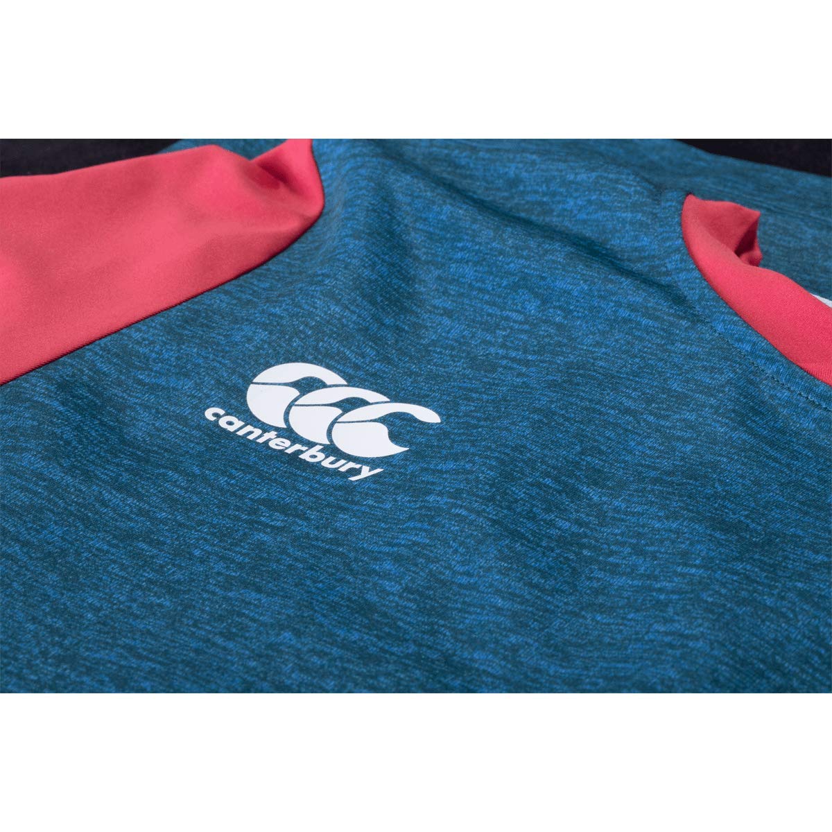 Canterbury USA Rugby Vapodri Drill T-Shirt, Navy/Red