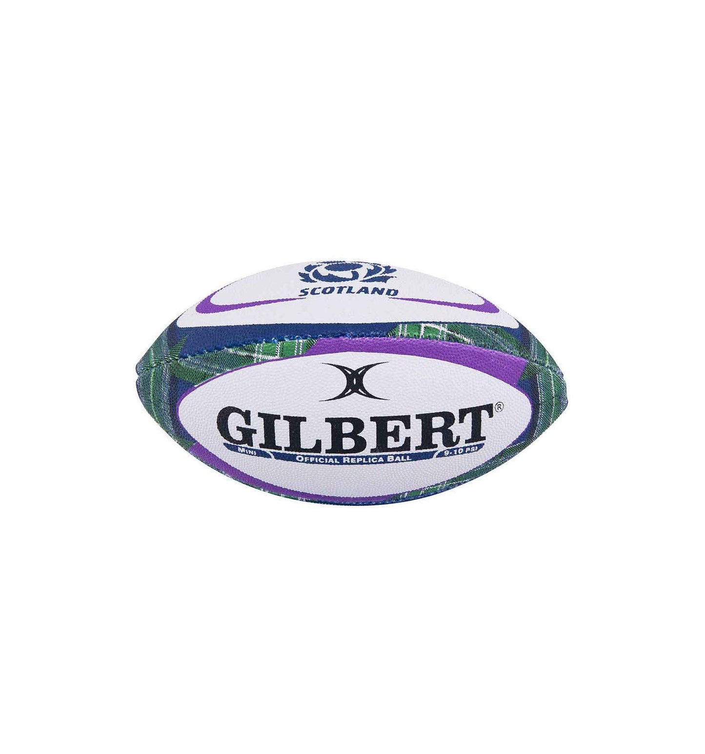 Gilbert Scotland Replica Tartan Mini Rugby Ball, Size 1