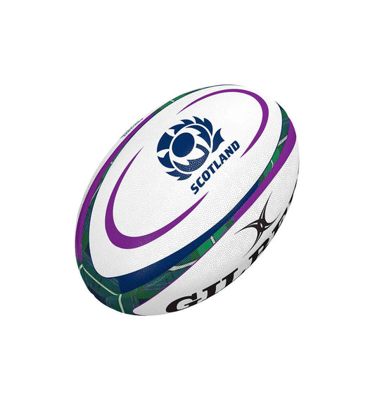 Gilbert Scotland Replica Tartan Mini Rugby Ball, Size 1